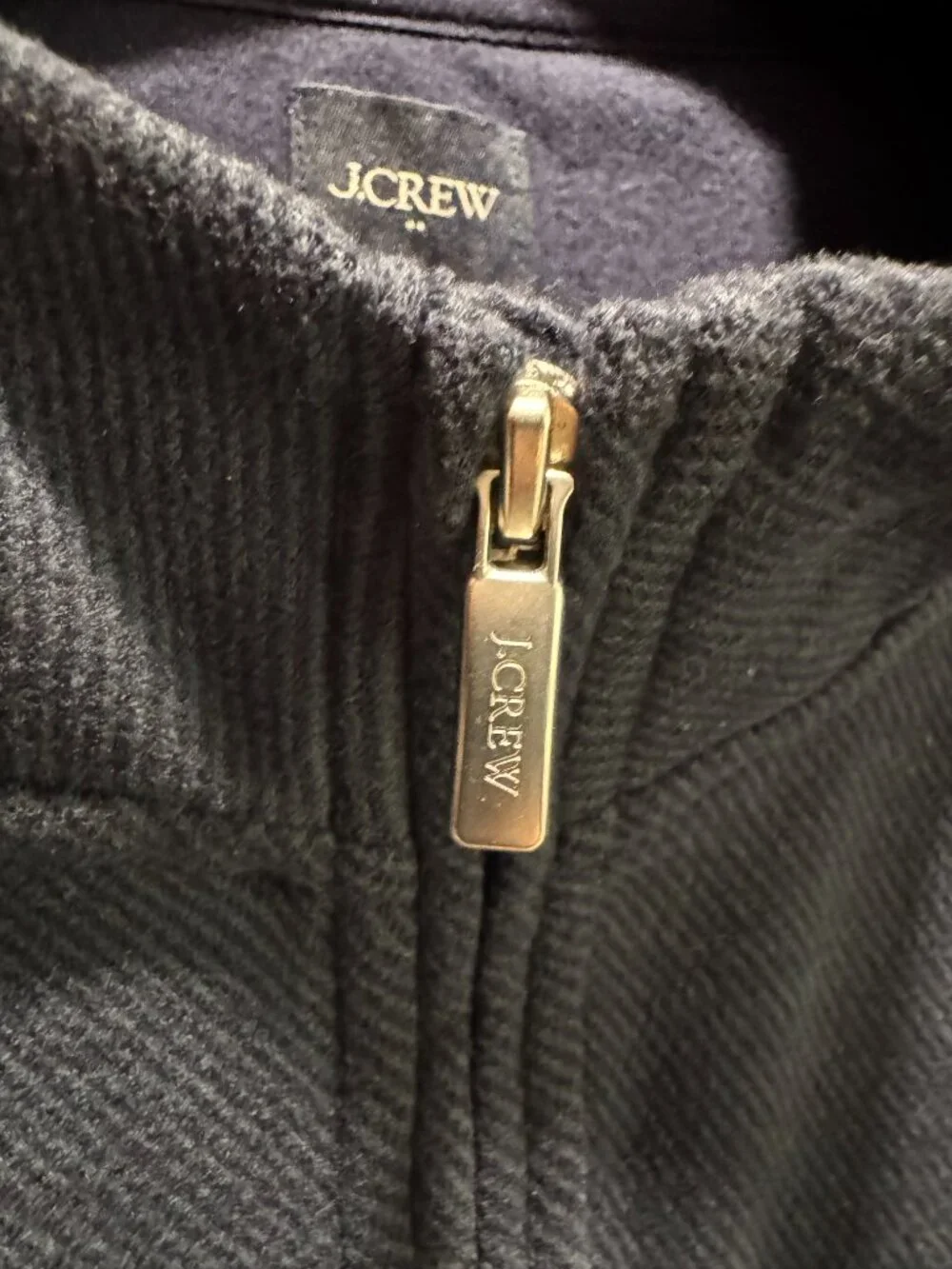 J.Crew Men’s Navy Quarter Zip Pullover Sweater XL